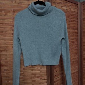 Gray turtleneck